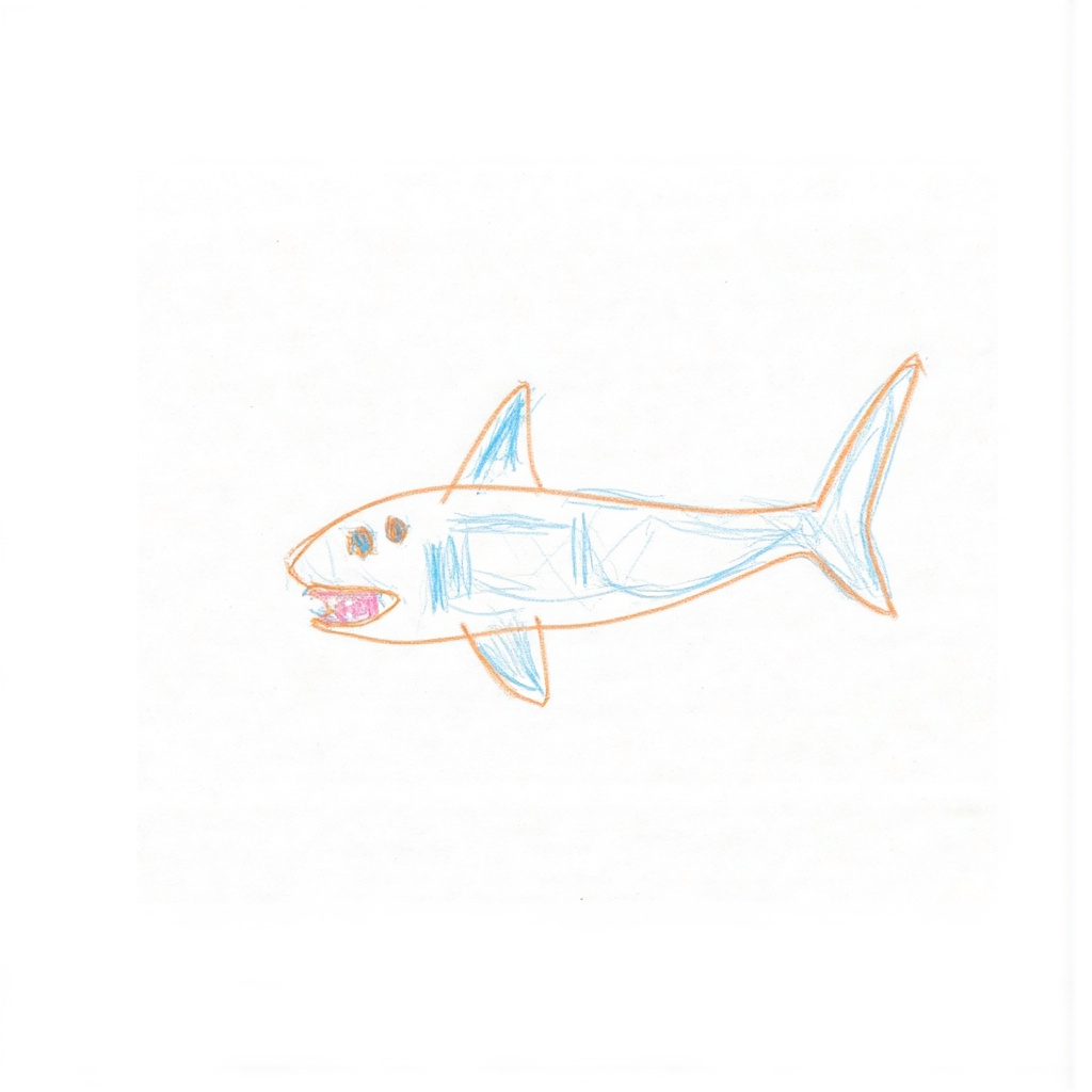 Crayons Shark